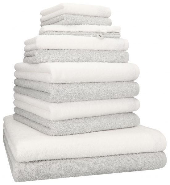 12er Betz - 2x 2x 4x - 2x 2x Frottier - Gästetücher – Seiftücher Waschhandschuhe Handtücher - - Handtuch-Set BERLIN Duschtücher