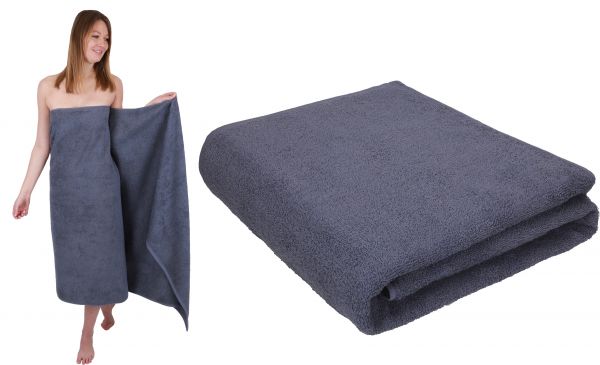 Betz 2 pieces XXL Bath Towels BERLIN 100% Cotton Size 100x200 cm  jade-cappuccino