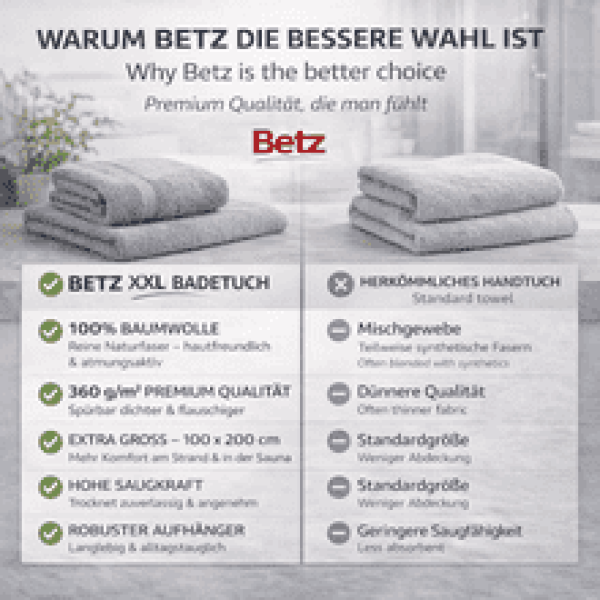 XXL Badetuch - silbergrau - 100x200 cm
