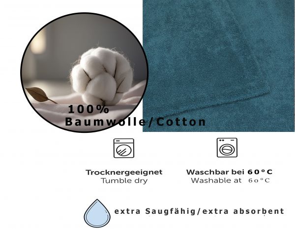 Betz Frottee 100% für Knöpfen Baumwolle Damen 420 g/m² Saunakilt BERLIN - mit