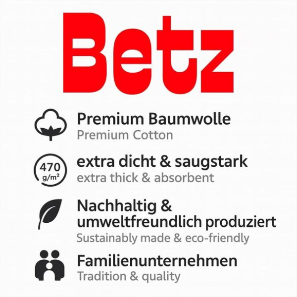 Betz Premium Handtuch-Set 12-teilig – 100% Baumwolle – Oeko-TEX® Zertifiziert – 470 g/m² – 2 Duschtücher, 4 Handtücher, 2 Gästetücher, 2 Seiftücher & 2 Waschhandschuhe - Farbe heugrün/tannengrün