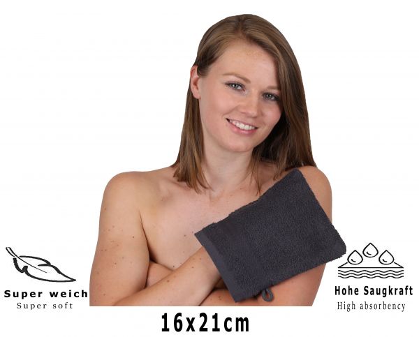 Betz Waschhandschuh PREMIUM 100% Baumwolle Waschlappen 16x21 cm
