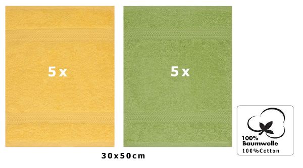 10er Pack Gästehandtücher "Premium" 30x50 cm Farbe: altrosa - Kopie - Kopie