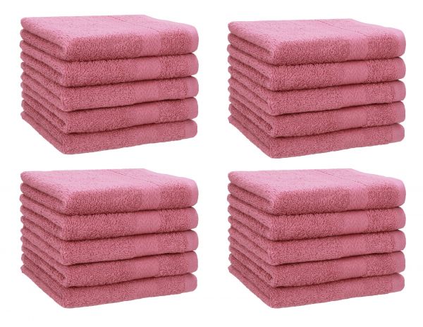 Betz 20 Piece Guest Towels PREMIUM 100% Cotton 30x50 cm colour old rose