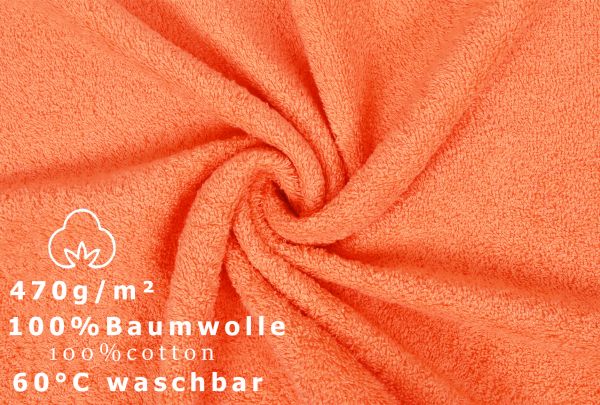 Betz 20 Piece Guest Towels PREMIUM 100% Cotton 30x50 cm colour orange