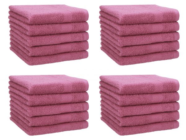 Betz 20 Piece Guest Towels PREMIUM 100% Cotton 30x50 cm colour wildberry