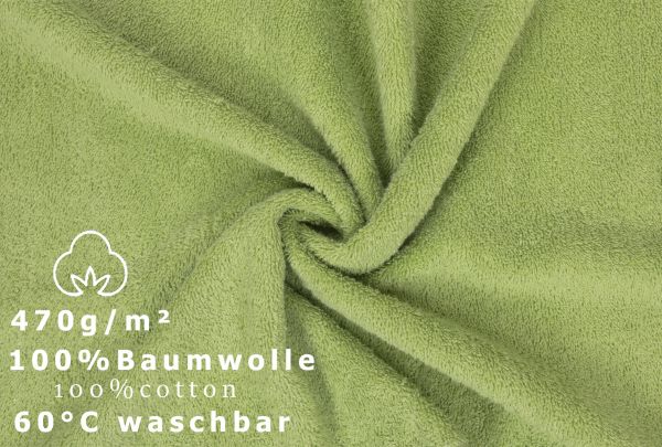 Betz 20 Piece Guest Towels PREMIUM 100% Cotton 30x50 cm colour avocado green