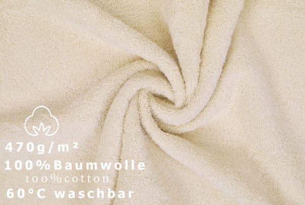 Betz 10 Hand Towels PREMIUM 100% cotton size 50x100 cm colour sand