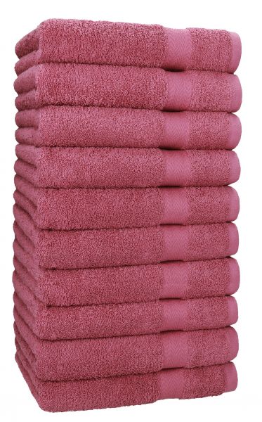 Betz 10 Hand Towels PREMIUM 100% cotton size 50x100 cm colour wild-berry