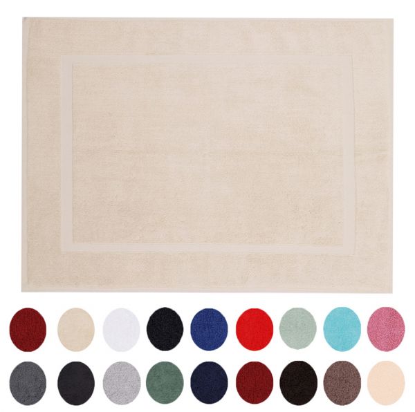 Betz tapis de bain PREMIUM taille 50x70 cm 100% coton qualité 650 g/m²  couleur sable