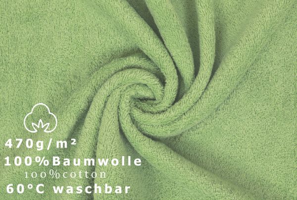 Betz 6 toallas de baño PREMIUM 100% algodón 70x140 cm color verde manzana