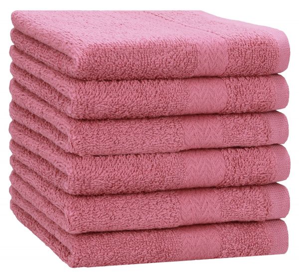 Betz 6 toallas de baño PREMIUM 100% algodón 70x140 cm color rosa