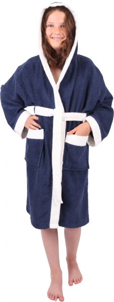 Betz children's bathrobe with hood DOVER 100% cotton various colours, sizes 134 - 164