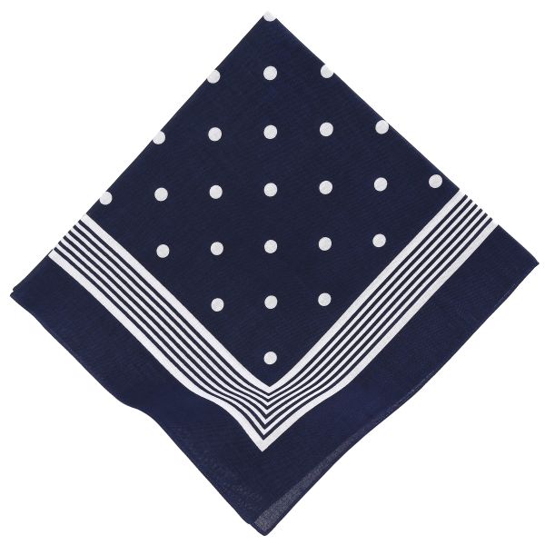 Betz 3 Piece Bandana Set Bandana Neckerchief With Classic Spots 100% Cotton Size: ca. 55 x 55 cm Colour: red, navy blue, black-blue