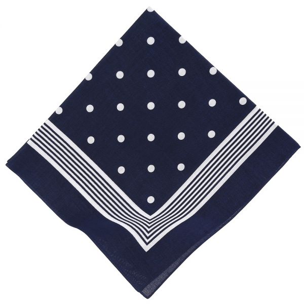 Betz 3 Piece Bandana Set Bandana Neckerchief With Classic Spots 100% Cotton Size: ca. 55 x 55 cm Colour: red, navy blue, black-blue