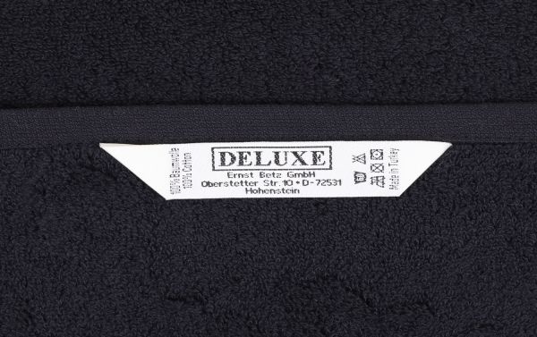Betz. Scendibagno 50 x 70 cm 100 % cotone tappeto da bagno tappeto da doccia DELUXE qualità 680 g/m² colore nero