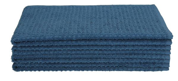 Betz Juego de 4 paños de cocina 100% algodón trapos de cocina 40x66 cm color azul