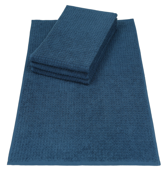 Betz Juego de 4 paños de cocina 100% algodón trapos de cocina 40x66 cm color azul