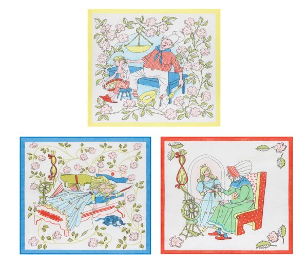 Betz pack of 12 children's handkerchiefs in various designs and sizes