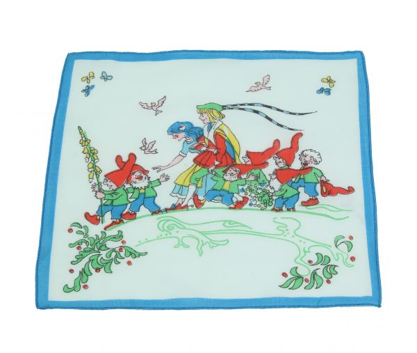 Betz Set di 3 fazzoletti per bambini in una scatola regalo misure 25 x 25 cm 100 % cotone motivi fiabeschi design 3 colore blu