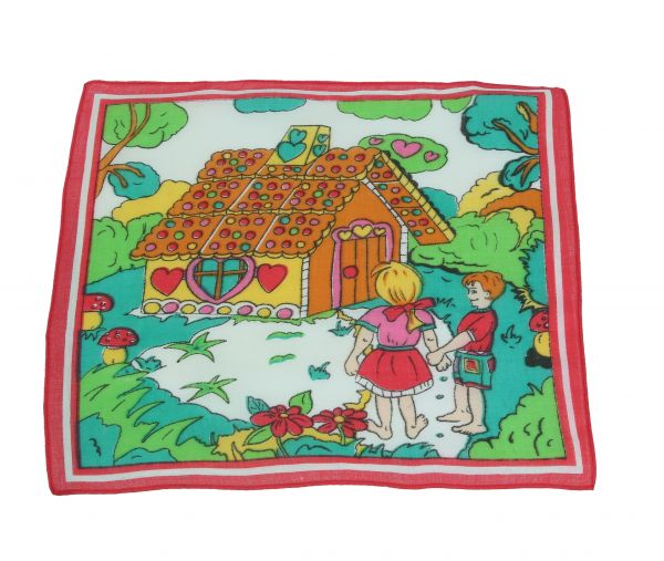 Betz 3 Pieces Kids Handkerchiefs in Gift Box Design 4 100% Cotton Motive: Fairy-tale Colour: yellow Size: 25x25cm