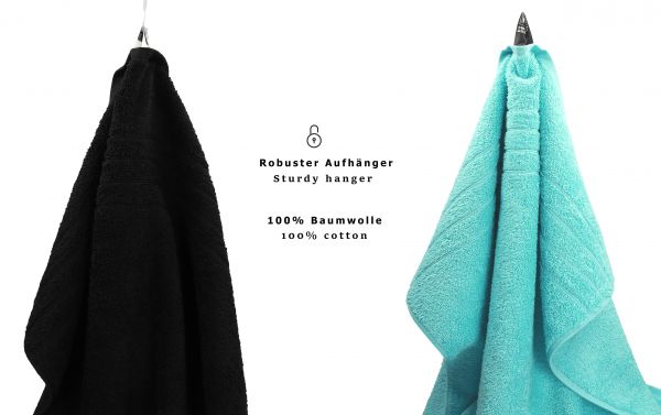 Duschtücher 2 2 2 100% Betz 8-tlg. Baumwolle 2 Badetücher Handtücher DELUXE Handtuch-Set