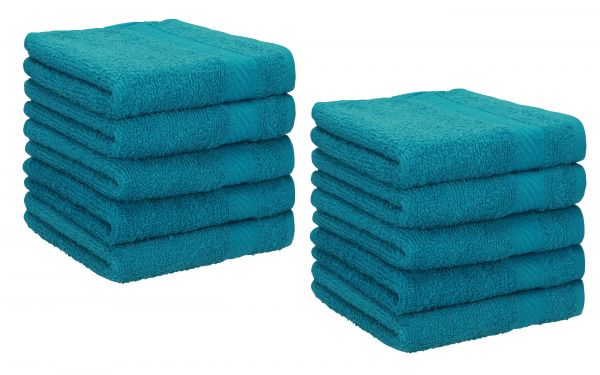 Betz Lot de 10 serviettes débarbouillettes PALERMO taille: 30x30 cm plusieurs couleurs au choix