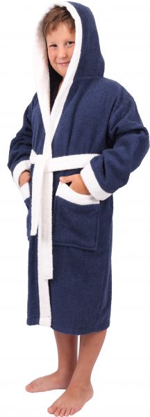 Betz children's bathrobe with hood DOVER 100% cotton various colours, sizes 134 - 164