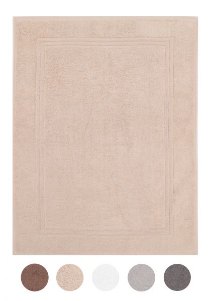 Betz Luxus Badvorleger Badematte Duschvorlage GOLD Größe 50x70 cm Qualität 950g/m² 100% Baumwolle Farbe beige