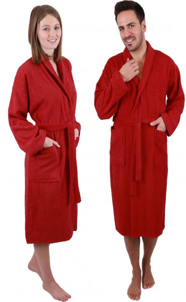 Betz bathrobe with scarf collar MADRID 100% cotton for men and women sizes S-XXL