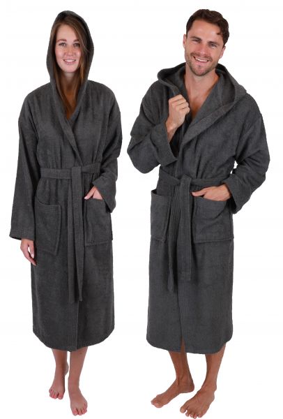 Betz Accappatoio in cotone con cappuccio per uomo e donna - accappatoio sauna - accappatoio lungo - accappatoio sauna - TEDDY