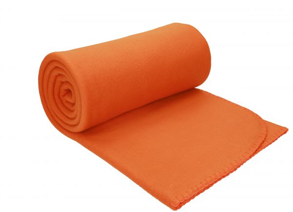 Betz Manta polar lujosa de tamaño 130x170 cm de color naranja