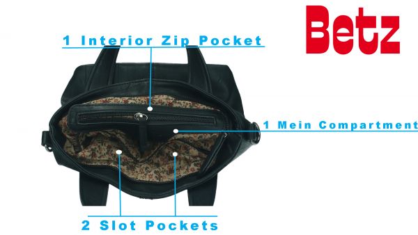 Damen Handtasche MADRID 2 Henkeltasche Schultertasche Umhängetasche mit Reißverschluss, Schulterriemen und zwei Henkeln
