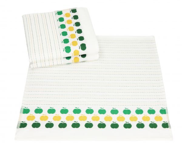 Betz Set di 3 strofinacci  100% cotone motivo Frutti misure 50x50 cm