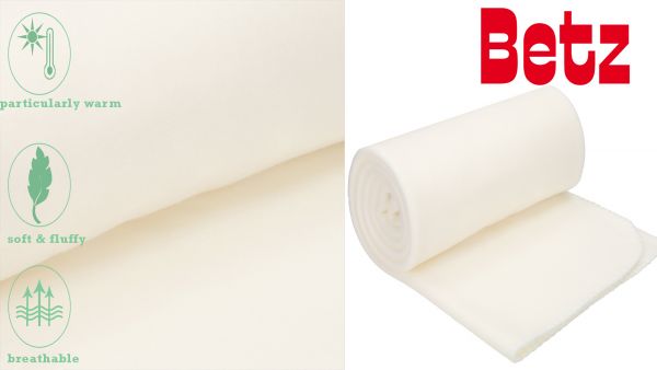 Betz 4 Stück Fleecedecken Kuscheldecken Größe 130x170 cm Farbe creme