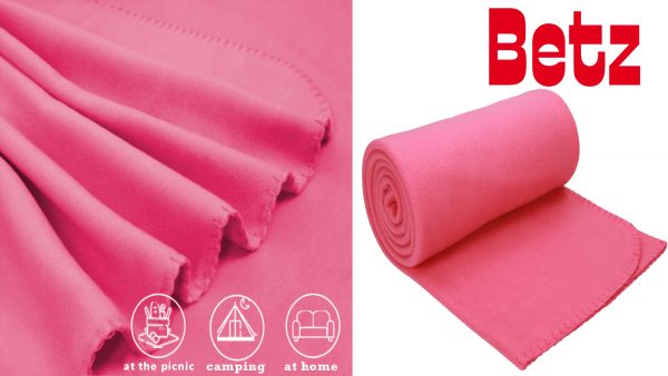 Betz Manta polar lujosa de tamaño 130x170 cm de color fucsia