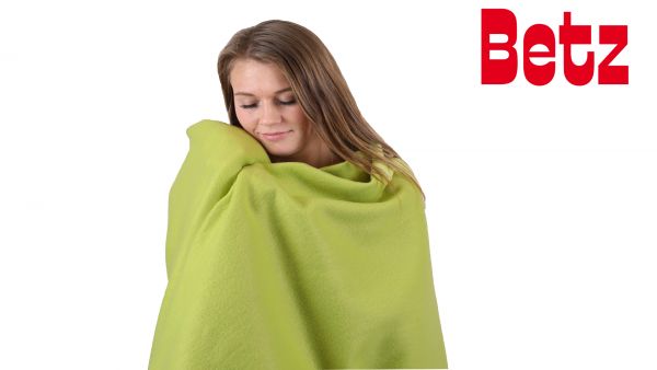 Betz Manta polar lujosa de tamaño 130x170 cm de color verde claro