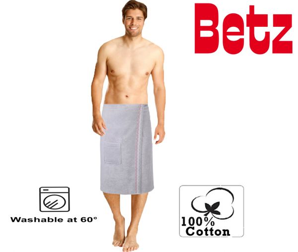 Betz toalla sauna para hombres 100% algodón con velcro