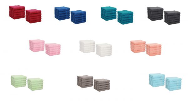 Betz Lot de 10 serviettes débarbouillettes PALERMO taille: 30x30 cm plusieurs couleurs au choix