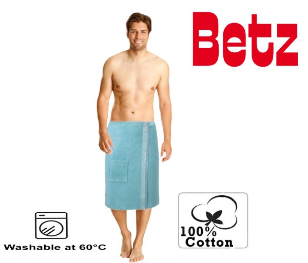 Betz toalla sauna para hombres 100% algodón con velcro