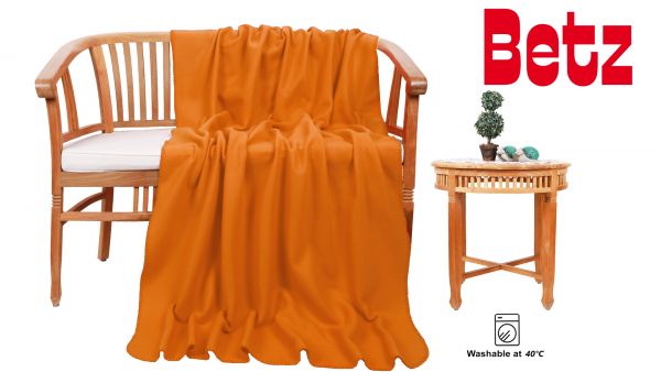 Betz Manta polar lujosa de tamaño 130x170 cm de color naranja