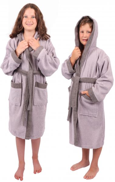 Betz Peignoir de bain pour enfants avec capuche DOVER 100% coton différentes couleurs, tailles 134 - 164