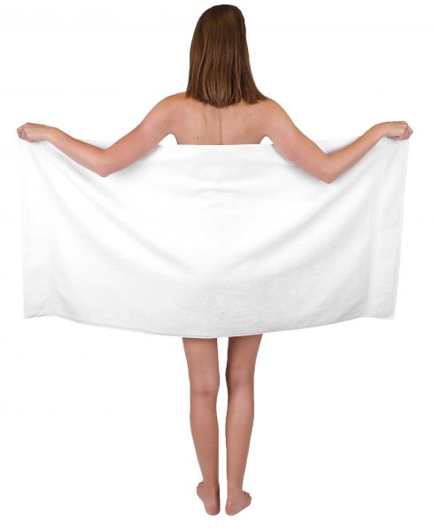 Asciugamano da bagno 100 x 150 "PREMIUM", colore: bianco, 100 % cotone