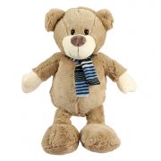 Betz Plush Toy TEDDY WITH SCARF Colour: brown Size: 40 cm