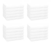 Betz PREMIUM Gästehandtücher-Set - 20 teiliges Gesichtstücher-Set -  Handtücher-Set - Händehandtücher - 30 x 50cm Weiß