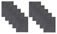 Betz 10 Bath Mats PREMIUM size W50 x L70 cm 100% Cotton Quality 650 g/m² colour anthracite