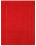 Betz Badvorleger Größe 50x70 cm 100% Baumwolle Badematte Badteppich Duschvorlage PREMIUM Qualität 650 g/m² Farbe rot