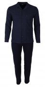 AMMANN 2-Piece Men's Pyjamas without Cuffs Pyjamas Long Colour: Night Blue Sizes: 48-60