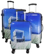 Betz maleta de viaje SILLÓN DE PLAYA Trolley Boardcase con ruedas de rodaje fácil con cerradura de seguridad TSA
