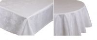 Betz Wonderful Jacquard Tablecloth Table Line Design 23 Colour: white